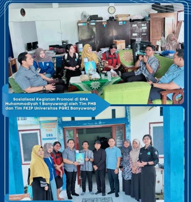 Promosi Penerimaan Mahasiswa Baru FKIP Universitas PGRI Banyuwangi di SMA Muhammadiyah 1 Banyuwangi