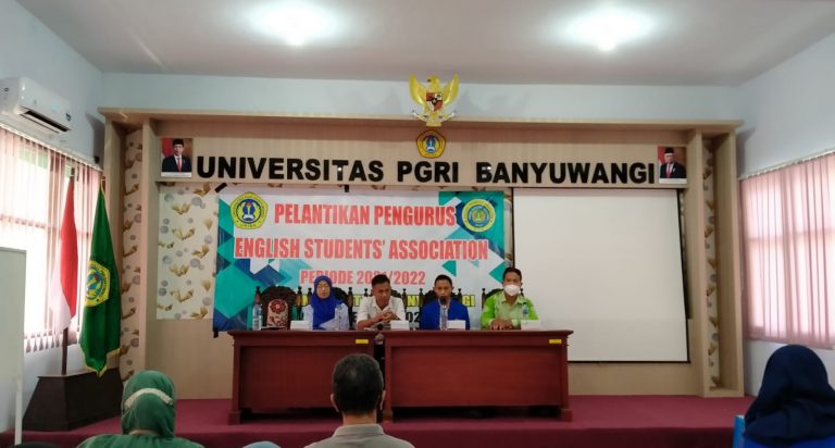 PELANTIKAN PENGURUS ESA PERIODE 2021/2022 UNIVERSITAS PGRI BANYUWANGI
