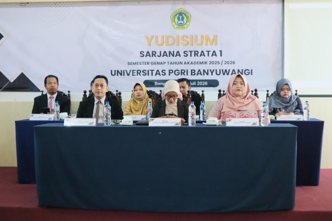 Yudisium Sarjana Strata 1 Semester Genap Tahun Akademik 2025-2026 Universitas PGRI Banyuwangi