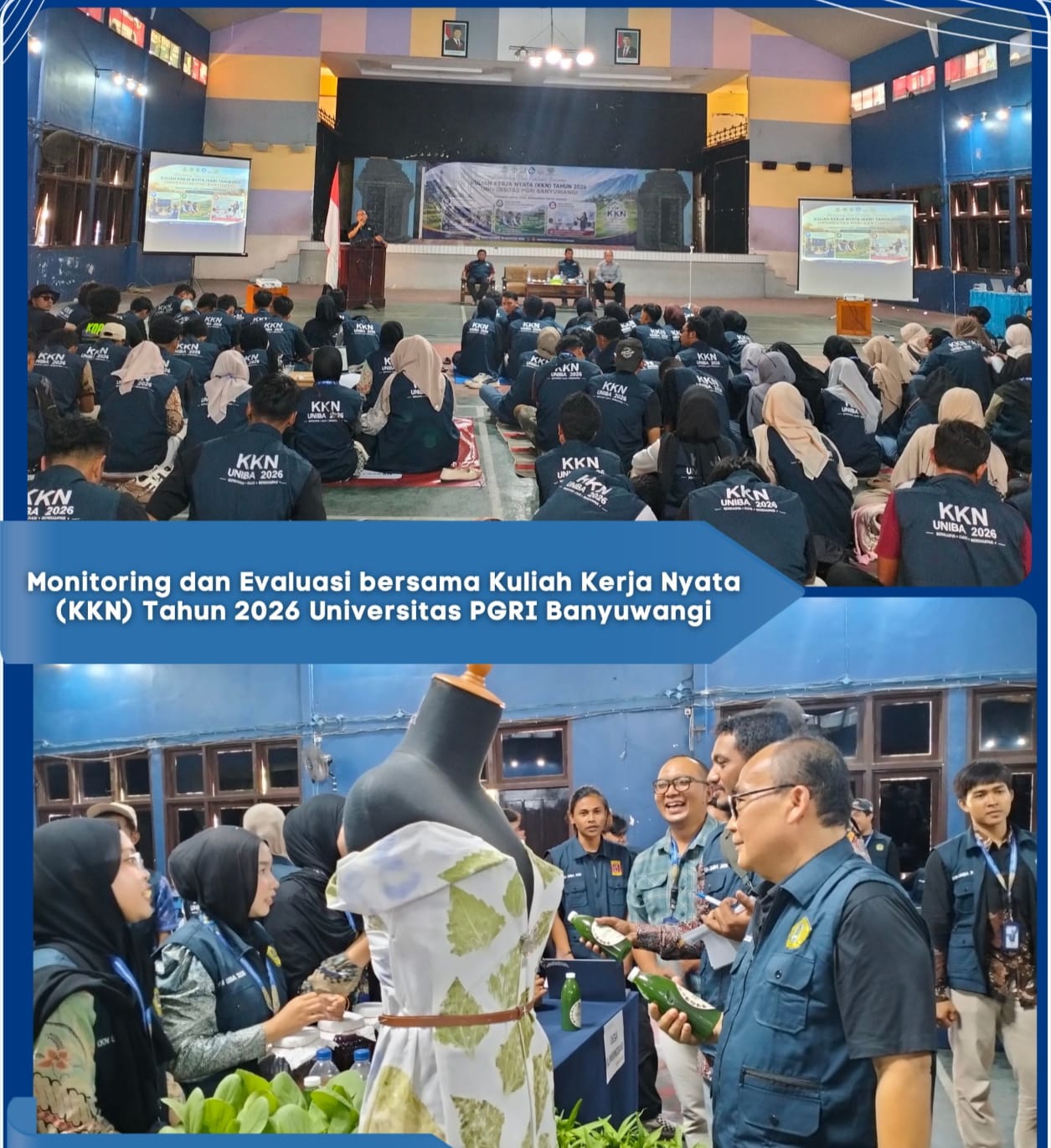 Monitoring dan Evaluasi Bersama Kuliah Kerja Nyata (KKN) Tahun 2026 Universitas PGRI Banyuwangi